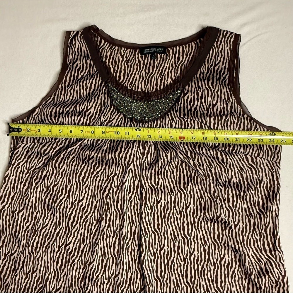 Jones New York Jewel Neck Tank Top - Picture 6 of 7